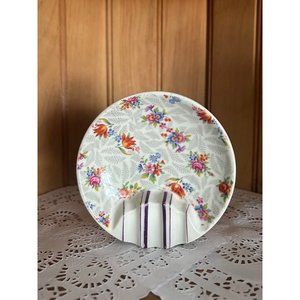 Vintage Limoges France Chintz Chinoiserie Ashtray Trinket Dish Chapus et FL LS